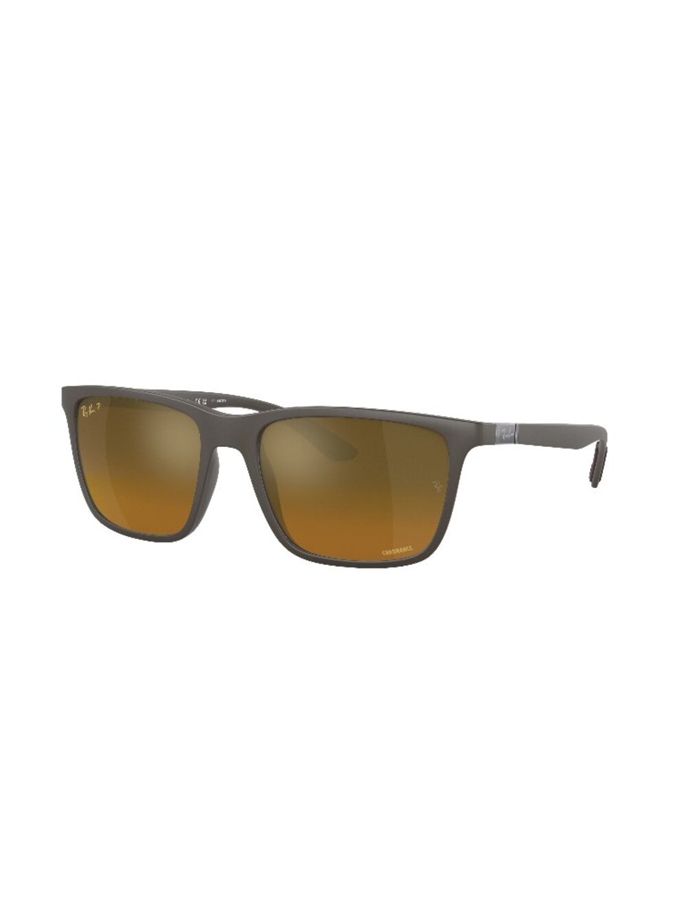 New Ray-Ban Men's Sunglasses Brown Square Lens Injected Frame Ray Ban RB4385 58